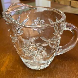Star of David Glass Creamer